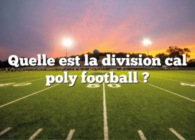 Quelle est la division cal poly football ?